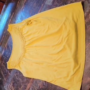 Loft ruffle collar tank top